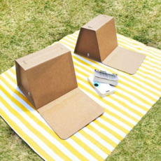 휴대용 종이 의자 등받이 피크닉 좌식 캠핑 종이 의자 간편 웨이스트 튼튼한 재활용 가벼운 접이식 제로