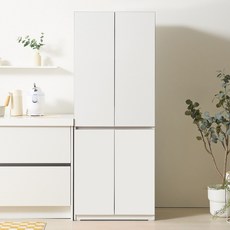 블랑누보 아르엘 주방 키큰장 냉장고 옆 수납장 틈새 부엌 팬트리 냉장고장 수납장 600, (BAN0002) 화이트 600형