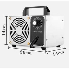 臭氧機 臭氧產生器 居家辦公室空氣淨化設備, 40g/h雙層, 銀色, 40g/h