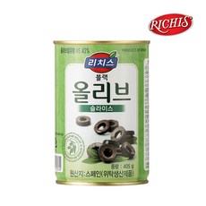 리치스 슬라이스 블랙 올리브, 405g, 2개