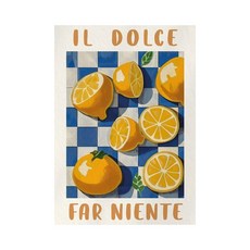 2PCS 이탈리아 풍경 장식을위한 회화 예술 현대 캔버스 레몬 나무, 03 20x30cm unframed, 03 2pcs