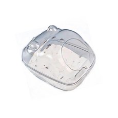 倉鼠透明浴室，360度全景觀察，寬敞空間，側邊開門，易清洗, 倉鼠浴室-大號, 1個