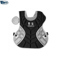 BRETT 布瑞特 捕手護具 少棒用捕手護胸 GLADIATOR 防震 黑/灰色 LBP-209, 1個