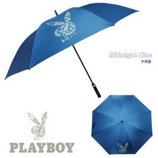 Playboy高爾夫專用直柄雨傘，加大傘面防曬抗風高爾夫球傘, 午夜藍, 1個