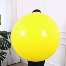 탱탱볼 촉감볼 스펀지공 빅볼 문볼 실리콘볼 에어볼, China Mainland, 36inch 1pc, matte yellow
