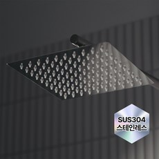304 스테인리스 호텔식 해바라기 샤워기 헤드, 직사각 샤워헤드, 1개