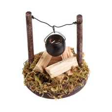 1:12 스케일 놀이 집 인형 액세서리 요정 장식 빌라 모델 모닥불 미니어처 캠프 파이어, 04 Type 2