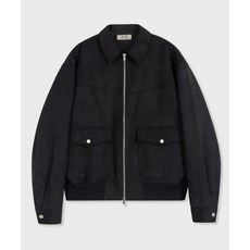 (국내매장정품) GLW 비건레더 스웨이드 블루종 블랙 GJ09BK 198347, S