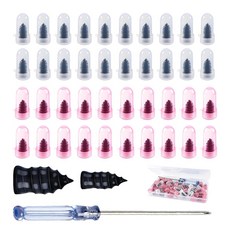 피나페돔 타이어 수리 고무 못 키트 새로운 진공 못 도구 자동차 오토바이 자전거 트럭용 빠른 셀프 서비스 도구 (60개), 40Pcs