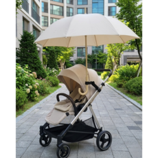 시크벨 유모차 우산 거치대 파라솔 고정 집게, 1개, 총 길이 27cm