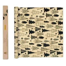 Superbee 環保蜂蠟保鮮卷 松樹森林圖案 33x90公分 可裁切重複使用, 1個