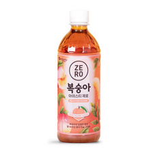 맥널티 제로 아이스티 복숭아 + 청포도 각 500mlx12입 총24입 대용량, 500ml, 1세트