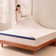 Betensh 3단 허리에 좋은 메모리폼 토퍼 매트리스 휴대용 얇은 매트리스 단단한 수면매트 바닥