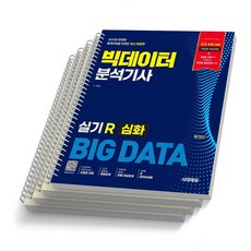 빅데이터분석기사 실기 R 심화 시대고시 [스프링제본], [분철 4권]