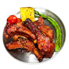 다이닝스토리 매콤 바비큐 폭립 쪽갈비 500g, 2개