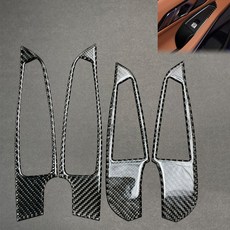 亮光3D真碳纖維 Carbon Fiber 真卡夢 玻璃升窗面板 貼片 適用於 19-24 G20 340i 330i，提升內裝質感與保護