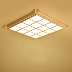 한옥 천장 램프 조명 천장등 전통등 일본식 사각형 실내 몽땅, 1개, 사각형 38cm 삼색 전광