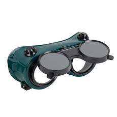 양면 플립 용접 고글 방지 머리 안경 스플래시 충격 안전, Round Hole