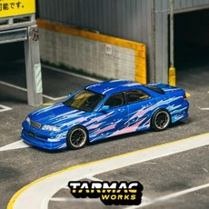 타막웍스 1/64 VERTEX 토요타 마크II JZX100 Blue Metallic - GLOBAL64, 1개