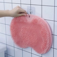 양면 밀착 실리콘 목욕브러시 셀프 등밀이 때타올 등드름 샤워 브러쉬 타올, 그레이, 1개, 1개입