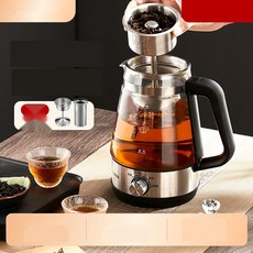 스팀 분사식 자동 티메이커 유리 보온 대용량 전기주전자, 12. 1.0L 기계식 다이얼(보온X)