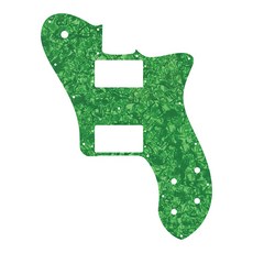 Fei Man 맞춤형 디럭스 스크래치 플레이트 교체 기타 부품 멕시코 미국용 픽가드 72 인치 재발행 RI Tele, 12 4Ply Green Pearl