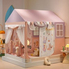 벙커침대텐트 암막 커튼 놀이 아이방꾸미기 분홍, C. 1.8m 침대 (180x200cm), I. 앵무새 - 가루 (커튼 포함)