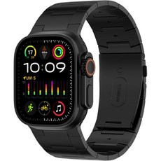 워치 스트랩 클래식 시계줄 스포츠 원클릭 ACESTAR 4등급 풀 티타늄 밴드 Apple Watch 울트라 49mm 2 시리즈 10 46mm 마그네틱 걸쇠 커넥터 DLC 코팅으, 49mm/46mm/45mm/44mm, Ti02 Max/26mm Wide/Black