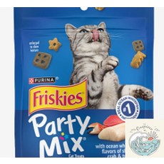 밀짚모자 상단 퓨리나 파티믹스 비치사이드 60g 5개단위 주문 반려묘영양간식 고양이간식추천 냥이과자, 비치 사이드