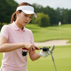 골프채 청소세트 골프 클럽 정리 휴대용 브러쉬 수건, 1개, mod 골프클럽헤드 브러쉬(블루블랙)