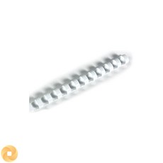 6보급창고 제본 플라스틱링 6mm 25개입 흰색 제본재료