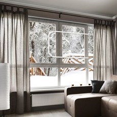 지퍼형 투명 방풍막 대 310x125 흰색/창문 바람막이rai5+7gHC