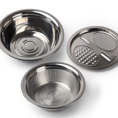 원형채반 채칼 믹싱볼 스텐채반 3종 슬라이스 강판 세트 689000EA (1EA), 웨이브 채반 믹싱볼, 3종 세트