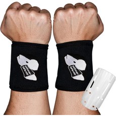 비브랜드 케틀벨 손목 보호대 웨이트 헬스 운동 충격흡수 지지, 케틀벨 손목 보호대 플라스틱 지지대로 충격 흡수 밴드, 1개