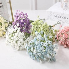 로맨틱 안개꽃 조화 부케 소품 인테리어 모형 플라워 dod*94894We, 01.화이트