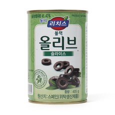 동서 리치스 슬라이스 블랙 올리브, 405g, 2개