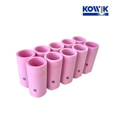 코윅 가스렌즈 세라믹 단지 노즐 350A 일반 알곤 티그 토치 헤드 용접 용품 부품, 10개, 10호