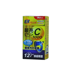 OUYeh 維他命C, 1個, 靚亮C1000 緩釋型 30顆/盒