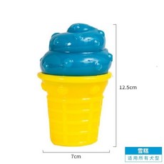 寵物夏季降溫冰凍狗咬玩具 涼爽狗爪甜甜圈 散熱解熱玩具, 1個, 奶油甜筒