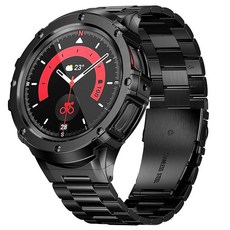[MioHHR] 금속 케이스 밴드 호환성 삼성 Galxy Watch 5 Pro 밴드 45 mm 스테인레스 스틸 프로텍터 커버 스트랩 남성용(블랙), 상세페이지 참조, 상세페이지 참조