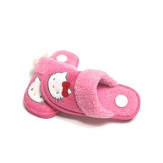 거실화 고양이 퀼팅 방한슬리퍼 털실내화, 사이즈260-베이지