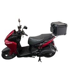 新北新莊箱架屋 FORCE 2.0 後貨架 AUGUR漢堡架 歐格後箱架 途者43L鋁箱 黑 附白鐵底板, FORCE2.0/AUGUR歐格後箱架+途者鋁箱黑色