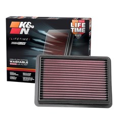 K&N High-Flow 오리지널 Lifetime 엔진 에어 필터: 전력 증가: 프리미엄 세탁 가능: 2019-2025 MAZDA와 호환 가능: 3 CX-30 CX-50 33-