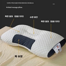 패브릭 수면베개 빨아쓰는 경추베개 꿀잠 2개 세트 거북목 일자목 호텔 베개 기능성, C. 높은 베개 1개