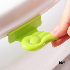 컬러풀 위생 변기 커버 손잡이, 그린, 그린