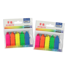 筆樂 PENROTE 索引貼 標籤貼紙, 1個, EJP44-127 25枚*5色