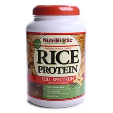 NutriBiotic 大米蛋白粉 香草風味 無麩質, 570克