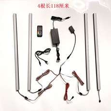 댄스 연습실 무대 조명 삼각대 분위기 18W 4m 리듬감지 RGB 촬영용 스튜디오, 4개길이118cm 양면