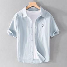 wooilsin+ 半珠男士短袖襯衫