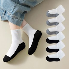 [6족1세트] 알앤엘 아동 공용 배색 중목 양말 여아 남아 초등학생 양말 3~12세